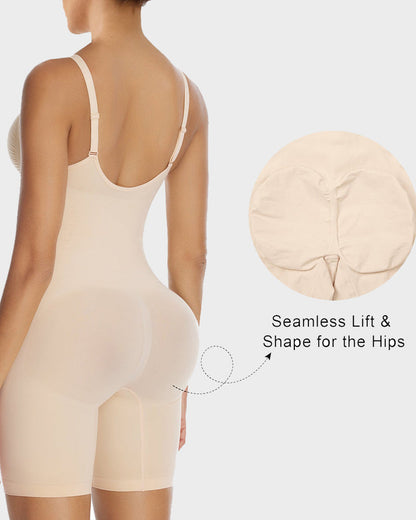 Women's Tummy Control Zip Front Bodysuit